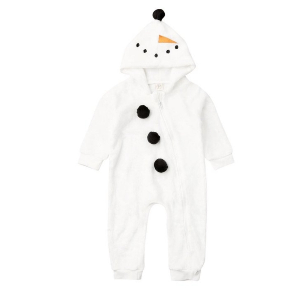 Lazybaby Snowman Jumpsuit Size 12-18 Months